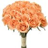 Clayre & Eef Kunstbloemen Boeket 24 Rozen Oranje 20x16x30 cm