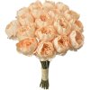 Clayre & Eef 6PL0393W Kunstbloemenboeket 18 Rozen Beige 30cm