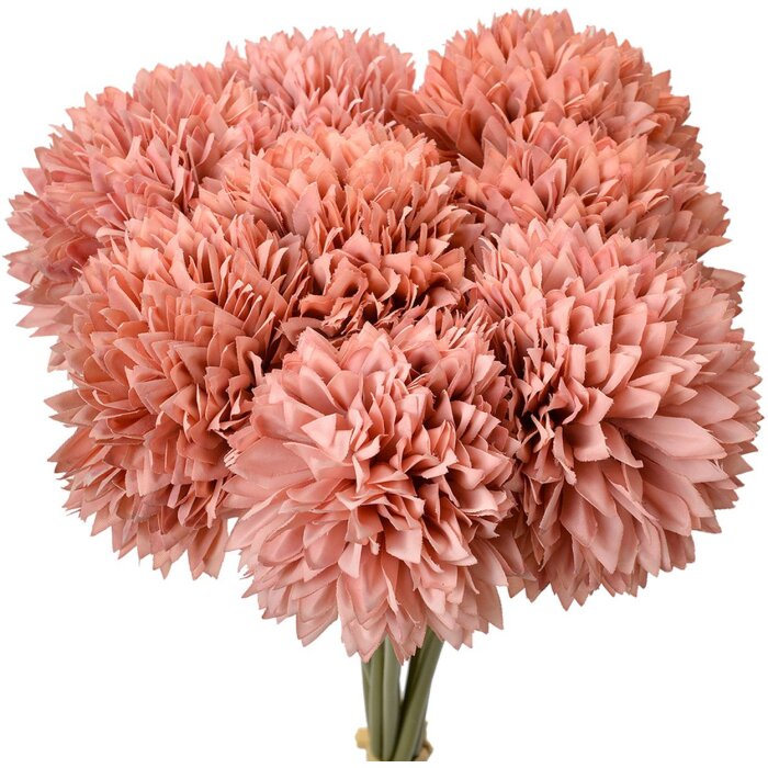 Clayre & Eef boeket kunstbloemen 8 bloemen roze 15x15x32 cm