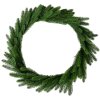 Clayre & Eef 50819 Kerstkrans groen Ø 65x10 cm landelijke stijl