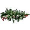 Clayre & Eef kersttak met bessen en kegels 35x10x65 cm