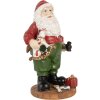 Clayre & Eef 6PR5724 Decoratiefiguur kerstman in landelijke stijl 8x6x13 cm