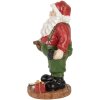 Clayre & Eef 6PR5724 Decoratiefiguur kerstman in landelijke stijl 8x6x13 cm