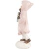 Clayre & Eef 6PR5727 Kerstfiguur Kind Roze 12cm Polyresin landelijke stijl