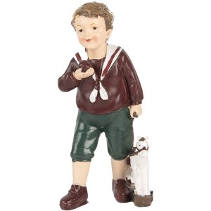 Clayre & Eef 6PR5730 Decoratie Kind Bruin Groen...