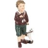 Clayre & Eef 6PR5730 Decoratie Kind Bruin Groen 6x5x15 cm