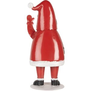 Clayre & Eef 6Y5853 Brievenbus Kerstman Rood Wit 16x14x35 cm