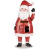 Clayre & Eef 6Y5853 Brievenbus Kerstman Rood Wit 16x14x35 cm