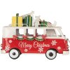 Clayre & Eef 6Y5855 Modelbus LED Rood Wit 31x15x21 cm Werkt op batterijen