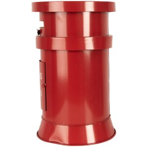Clayre & Eef 6Y5856 Brievenbus rood Ø24x38 cm Brieven naar de Kerstman