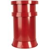 Clayre & Eef 6Y5856 Brievenbus rood Ø24x38 cm Brieven naar de Kerstman