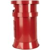 Clayre & Eef 6Y5856 Brievenbus rood Ø24x38 cm Brieven naar de Kerstman