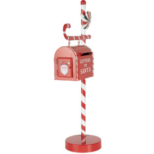 Clayre & Eef 6Y5857 Brievenbus kerstdecoratie rood...