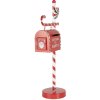 Clayre & Eef 6Y5857 Brievenbus kerstdecoratie rood wit 20x12x51 cm