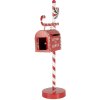 Clayre & Eef 6Y5857 Brievenbus kerstdecoratie rood wit 20x12x51 cm
