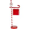 Clayre & Eef 6Y5857 Brievenbus kerstdecoratie rood wit 20x12x51 cm