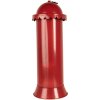 Clayre & Eef 6Y5859 Brievenbus Rood Ø19x52cm Kerstmannen Express Delivery