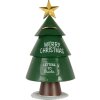 Clayre & Eef Kerstbrievenbus Brieven aan de Kerstman groen Ø18x35cm