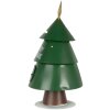 Clayre & Eef Kerstbrievenbus Brieven aan de Kerstman groen Ø18x35cm