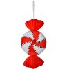 Clayre & Eef kerstetiket snoep rood wit 13x5x25 cm