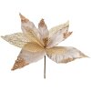 Clayre & Eef 66133 Kerstdecoratie Bloem Goud Ø 44x37 cm