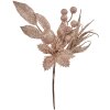 Clayre & Eef Decoratieve Tak Roze 7x5x25 cm Glinsterende Tak Kerstdecoratie Plastic