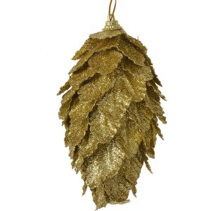 Clayre & Eef 66173GO Kerstdecoratie Bloem Goud Set...