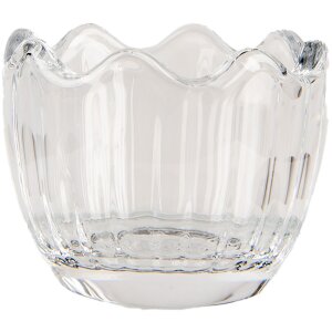 Clayre & Eef voorraadpot konijn glas helder Ø6x11cm landelijke stijl