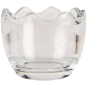 Clayre & Eef 6GL4950 Opbergpot konijn helder glas 6x6x12 cm landelijke stijl