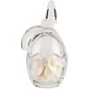 Clayre & Eef 6GL4950 Opbergpot konijn helder glas 6x6x12 cm landelijke stijl