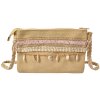Juleeze JZBG0321 Dames Schoudertas Bruin Roze 30x3x18 cm Schelp Details