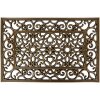 Clayre & Eef MC271 Deurmat zwart met goudkleurige accenten 60x40 cm