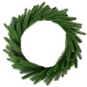 Clayre & Eef kerstkrans groen Ø63x7cm...
