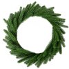 Clayre & Eef kerstkrans groen Ø63x7cm kunststof sierkrans feestelijk