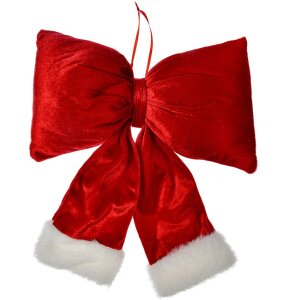 Clayre & Eef 66097L Decoratieve Strik Rood Wit...