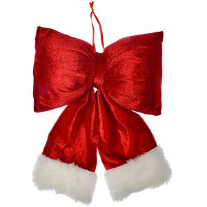 Clayre & Eef 66097M Decoratieve Strik Rood Wit...