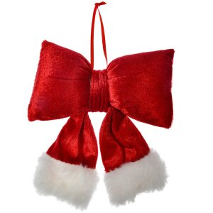 Clayre & Eef 66097S Decoratieve Strik Rood Wit...