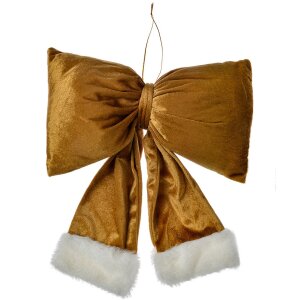 Clayre & Eef 66098L Decoratieve Strik Goudkleurig Wit...