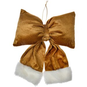 Clayre & Eef 66098M Decoratieve Strik Goudkleurig Wit...
