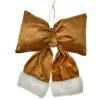 Clayre & Eef 66098M Decoratieve Strik Goudkleurig Wit 22x5x26 cm