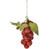 Clayre & Eef 66175R Kerstdecoratie druiventros rood 8x8x14 cm
