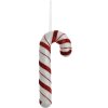 Clayre & Eef Decoratieve Hanger Candy Cane Wit Rood 8x3x20 cm