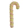 Clayre & Eef Hanger Candy Cane Geel Roze 10x3x26 cm Kunststof