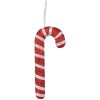 Clayre & Eef kerstbal zuurstok rood wit 17 cm plastic
