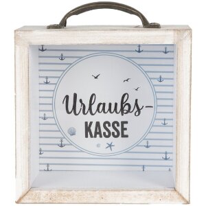 Clayre & Eef 65878 Spaarpot Wit 15x8x18 cm Landelijke...