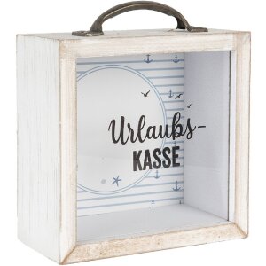 Clayre & Eef 65878 Spaarpot Wit 15x8x18 cm Landelijke...