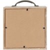 Clayre & Eef 65878 Spaarpot Wit 15x8x18 cm Landelijke stijl MDF Glas