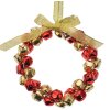 Clayre & Eef 66201 Decoratie Hanger Rood Goud Ø 11x2 cm IJzer