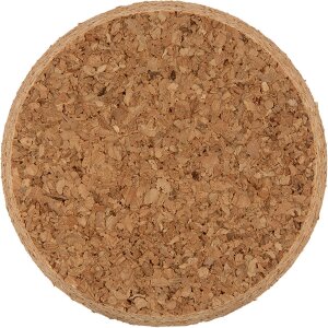 Clayre & Eef Glazen stolp Ø 8x20 cm met kurken bodem Transparant glas