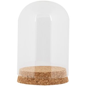Clayre & Eef Glazen bel Ø8x12cm Transparant...